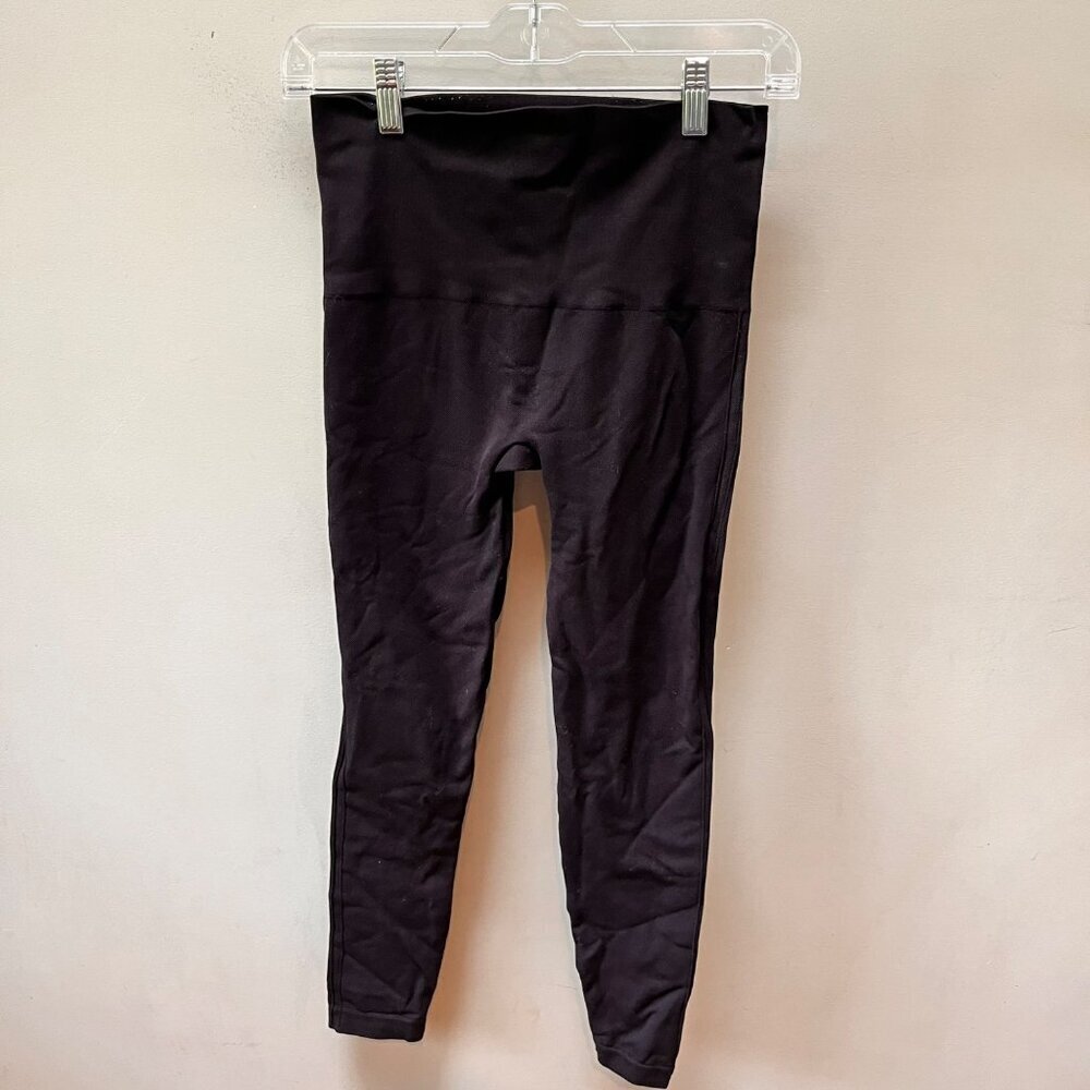 Spanx High-Waisted‎ Seamless Black Leggings - Sz. L